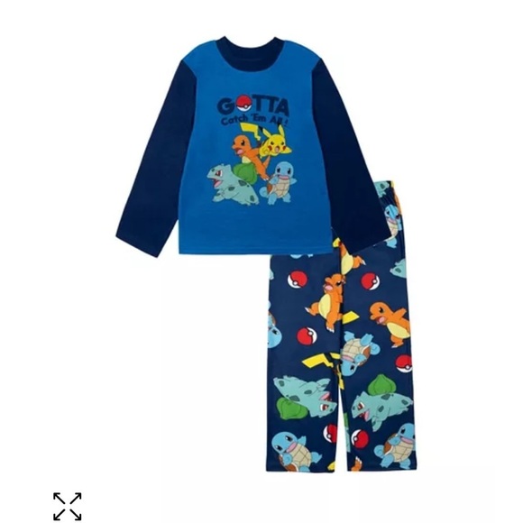Pokemon Little Boys Top and Pajama, 2 Piece Set boys 2 Pajamas Set Size: 6 - Picture 1 of 7